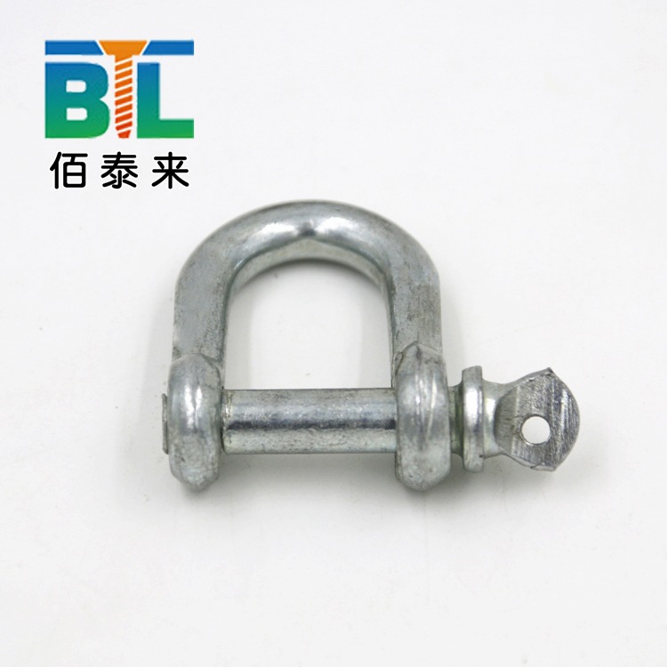 厂家直销批发普通D形卸扣起重连接扣国标弓形卸扣直形连接环