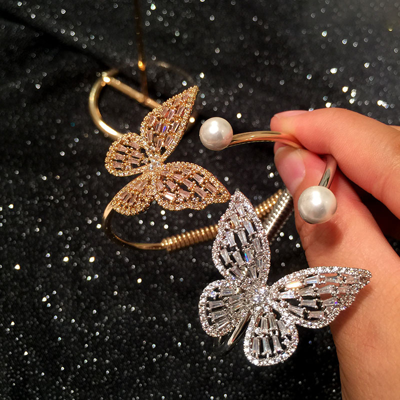 Gem Inlay Material Earrings Classification S925 Silver Pin Oversized Butterfly Earrings Luxury Dinner Dress Accessories