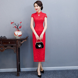Chinese Dress Qipao for women National cheongsam dress bud long cheongsam