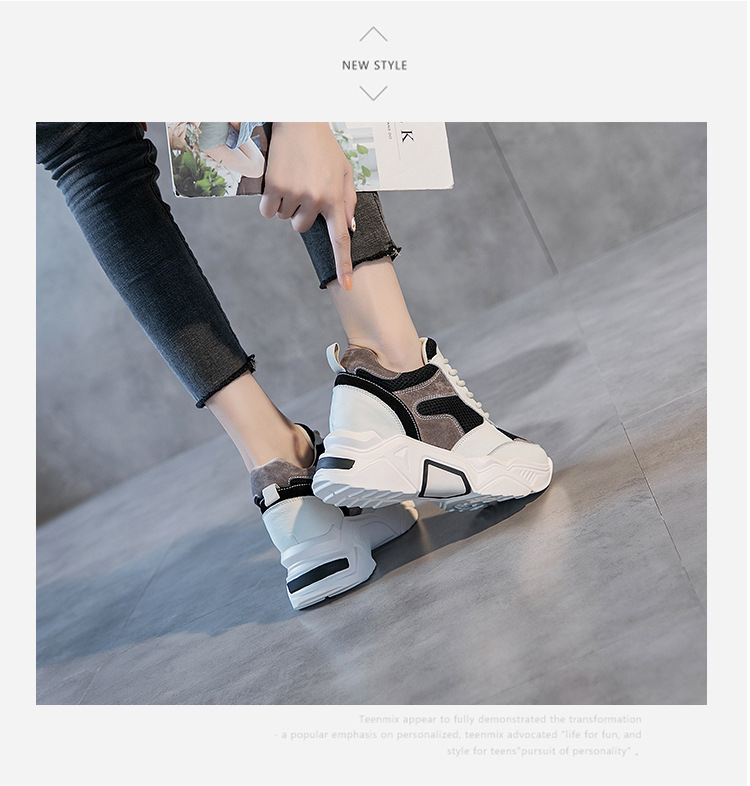 Baskets femme en En cuir - Ref 3421207 Image 25