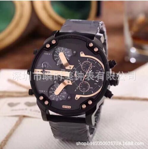 AliExpress DZ7370 Red Big Dial Men's Personality Fashion Watch for Export
