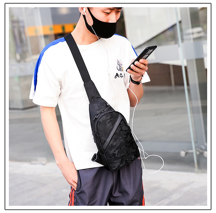 Men's Basic Classic Style Solid Color Polyester Waist Bags display picture 5