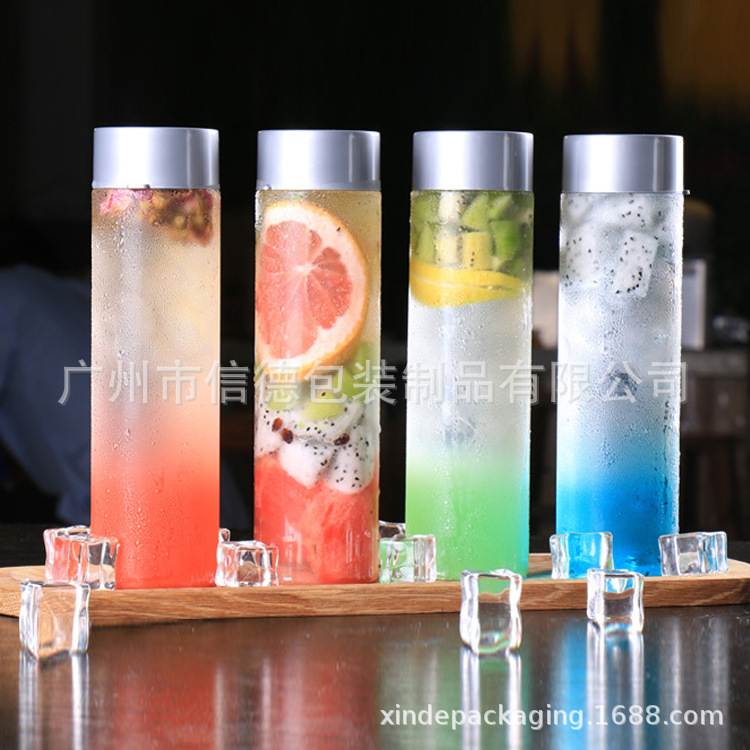 pet 塑料罐 透明食品杂粮储物罐  PP黑色拧口塑料瓶 圆形冷泡茶瓶