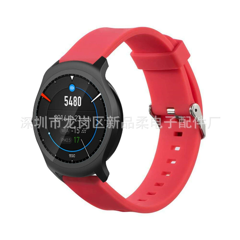 Подходит для Ticwatch 2 силиконовый ремешок ремешки твердый силикон спортивный силиконовая подставка Ticwatch 2 ремень