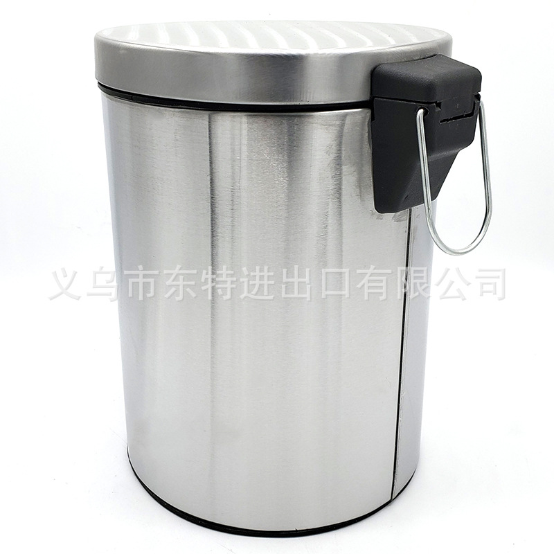不锈钢脚踏垃圾桶宾馆酒店厕所卫生桶分类垃圾桶日用家居桶客房桶详情图12
