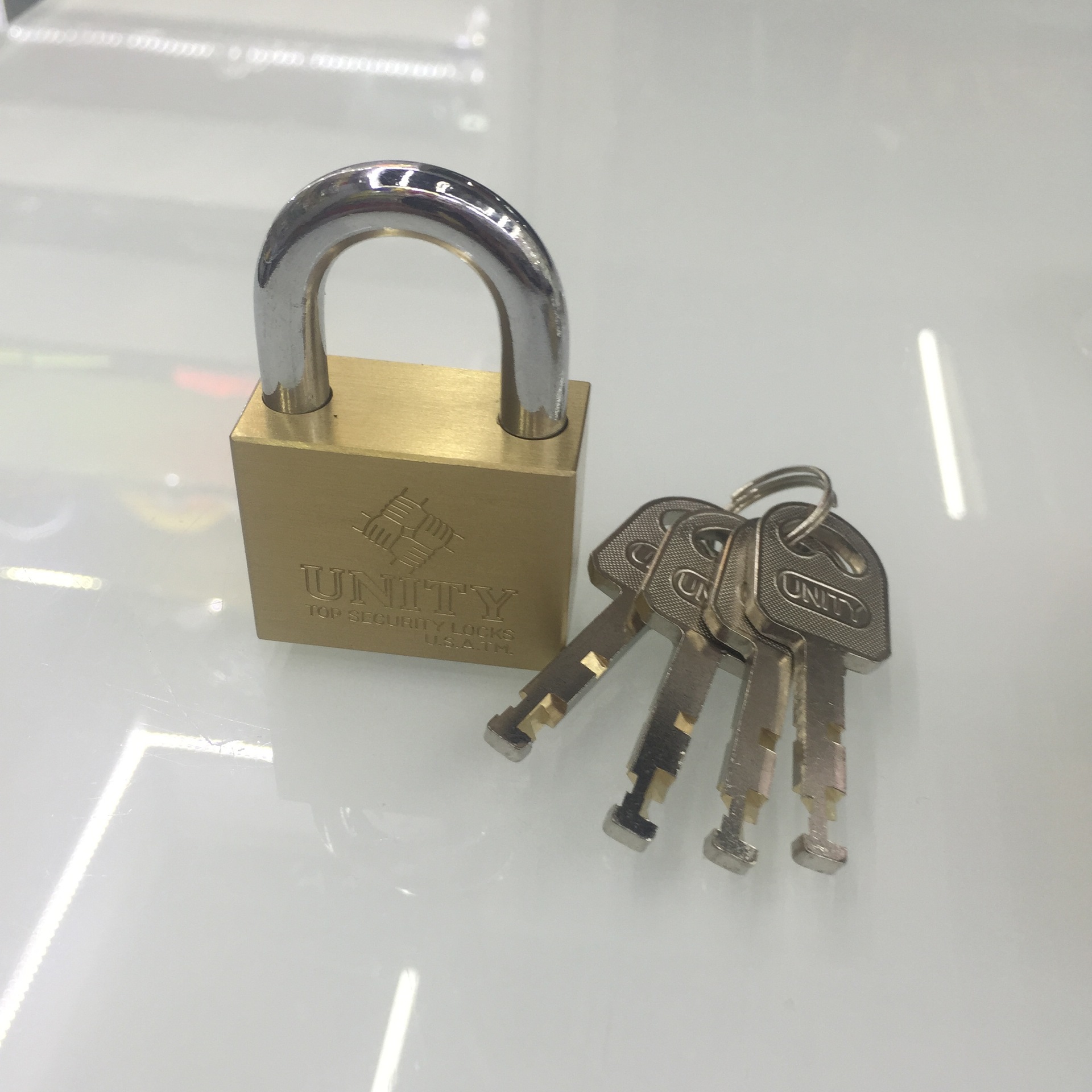 挂锁 厚型纯铜 四方叶片锁 大门抽屉锁 源头厂家直供