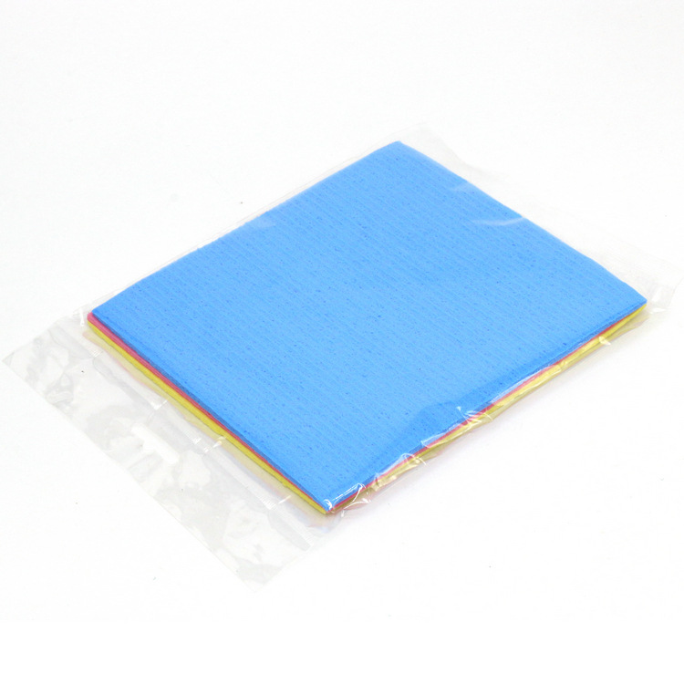 零售 3片/包  木浆海绵抹布 厨用木浆棉抹布方巾