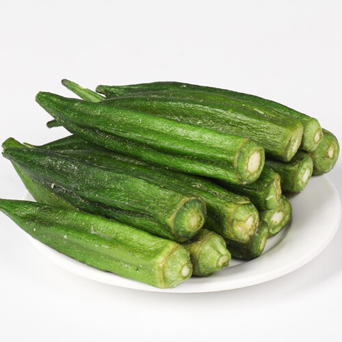 Wholesale Okra Crispy Okra Dried, Bulk Dehydrated Ready-to-Eat Fruit and Vegetable Crisps, Wholesale Leisure Snacks