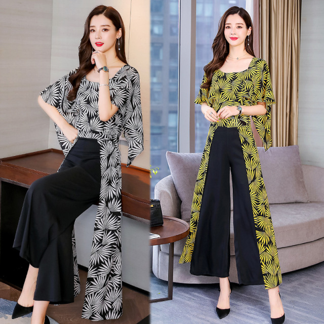 Fashion Apparel Broad-legged Pants Suit Women’s Summer New Fashion 