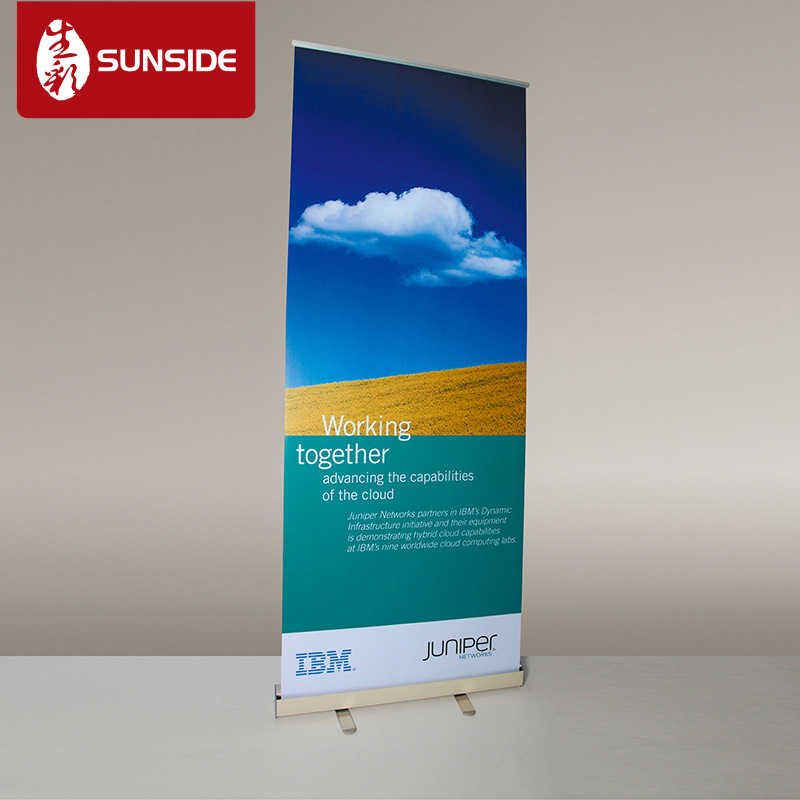 深圳厂家定制塑钢易拉宝 80X200 加强型塑钢易拉宝