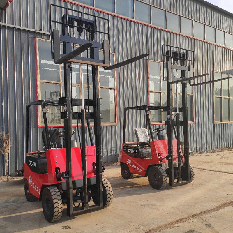 平衡重式电动叉车 1吨叉车全电动 集装箱搬运车 电动堆高车