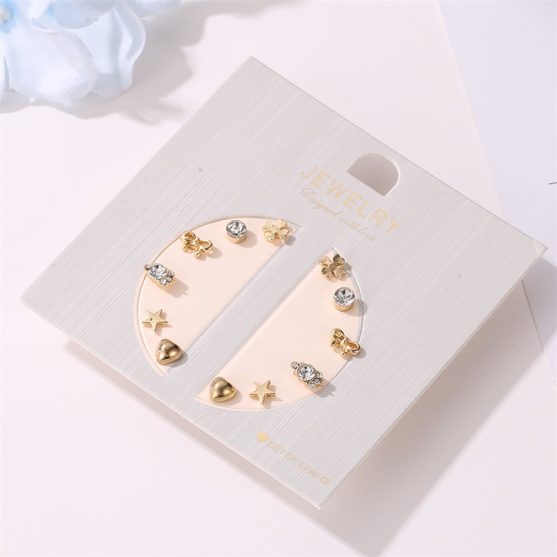 Fashion 6 Pairs Of Geometric Flower Shell Earrings display picture 3