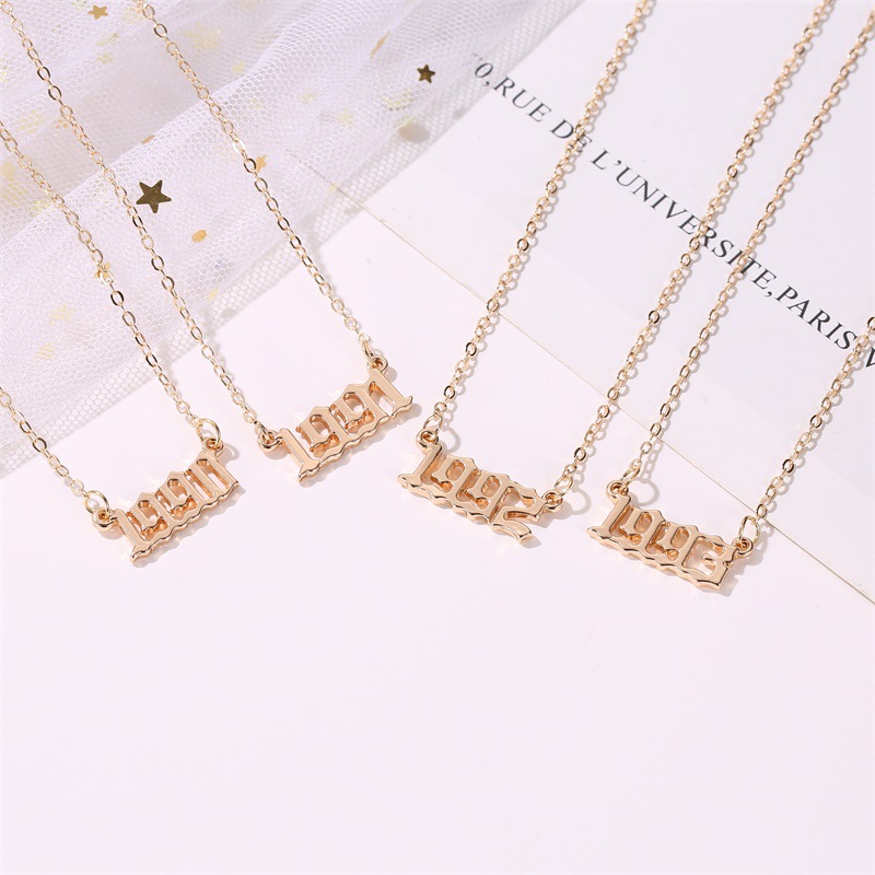 Fashion  Simple  New Pendant Years  Clavicle Chain Nihaojewelry display picture 2