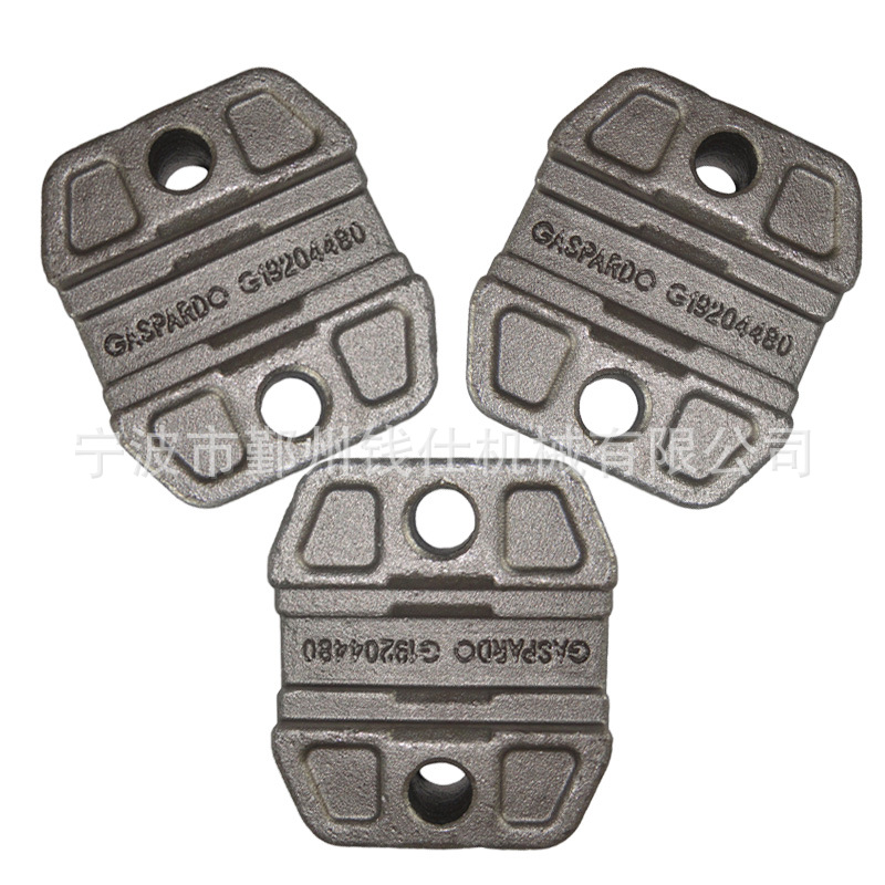 厂家供应复古铸铁碳钢合金钢刻字两孔精密铸造加工件 非标