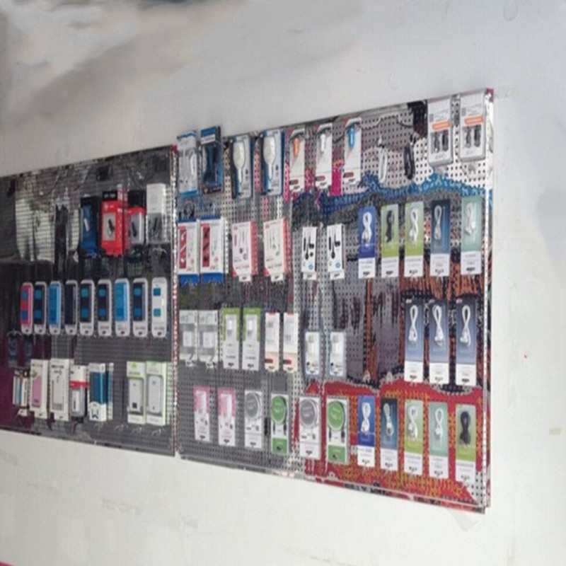 不锈钢洞洞板玫瑰金洞洞板展示架孔板货架饰品架 多冲孔板圆孔