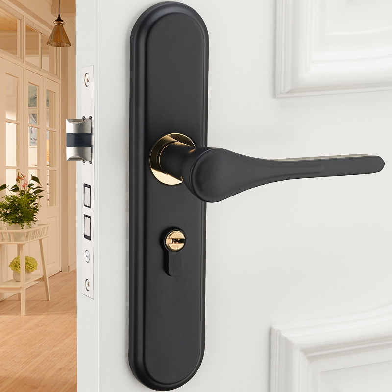 门锁房间室内卧室锁具家用门锁实木门把手通用型卫生间门锁|ms
