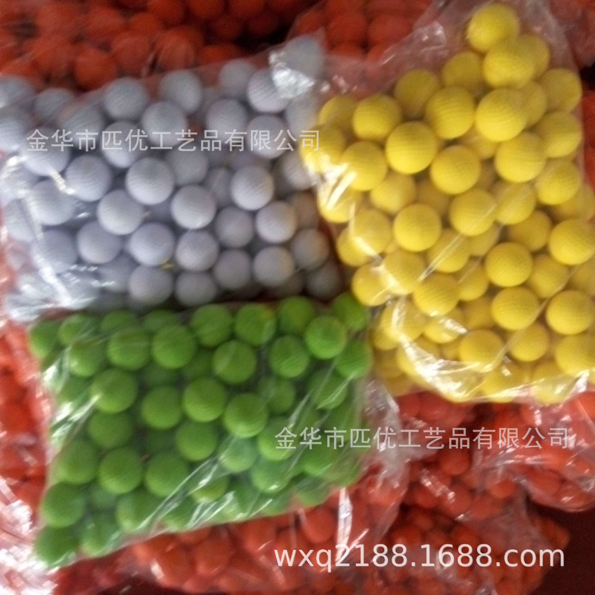 Производитель оптом PU Ball Daming Color Golf Practice Ball, чтобы выпустить мяч, чтобы сделать логотип