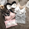 New products letter camisole Beautiful back sexy Primer summer Emptied seamless vest Wireless Wrap chest vest