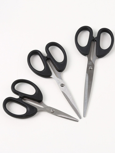 Office household stainless steel scissors, students and children's large, medium and small handmade paper scissors, high-quality sharp art scissors