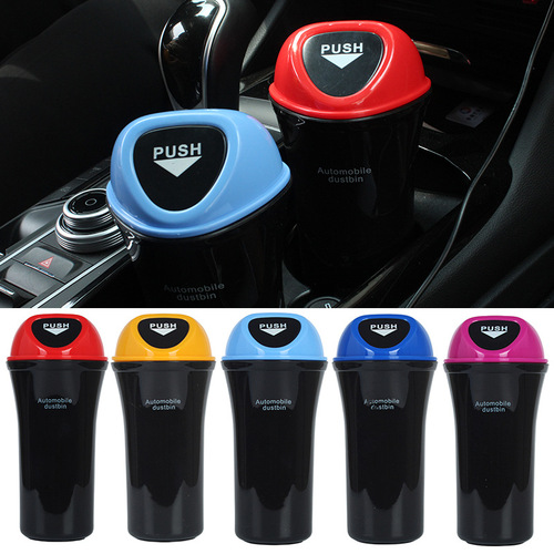 Car side door trash can Triangular car trash can Mini car storage bucket In-car storage bucket