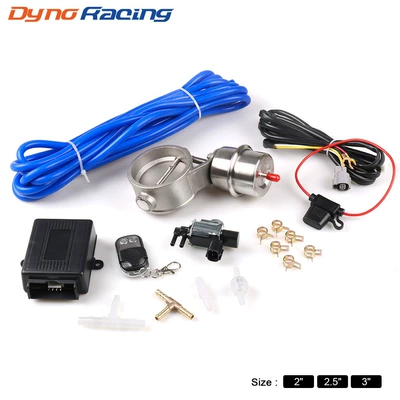 Car modified stainless steel air control exhaust valve door sleeve with remote control