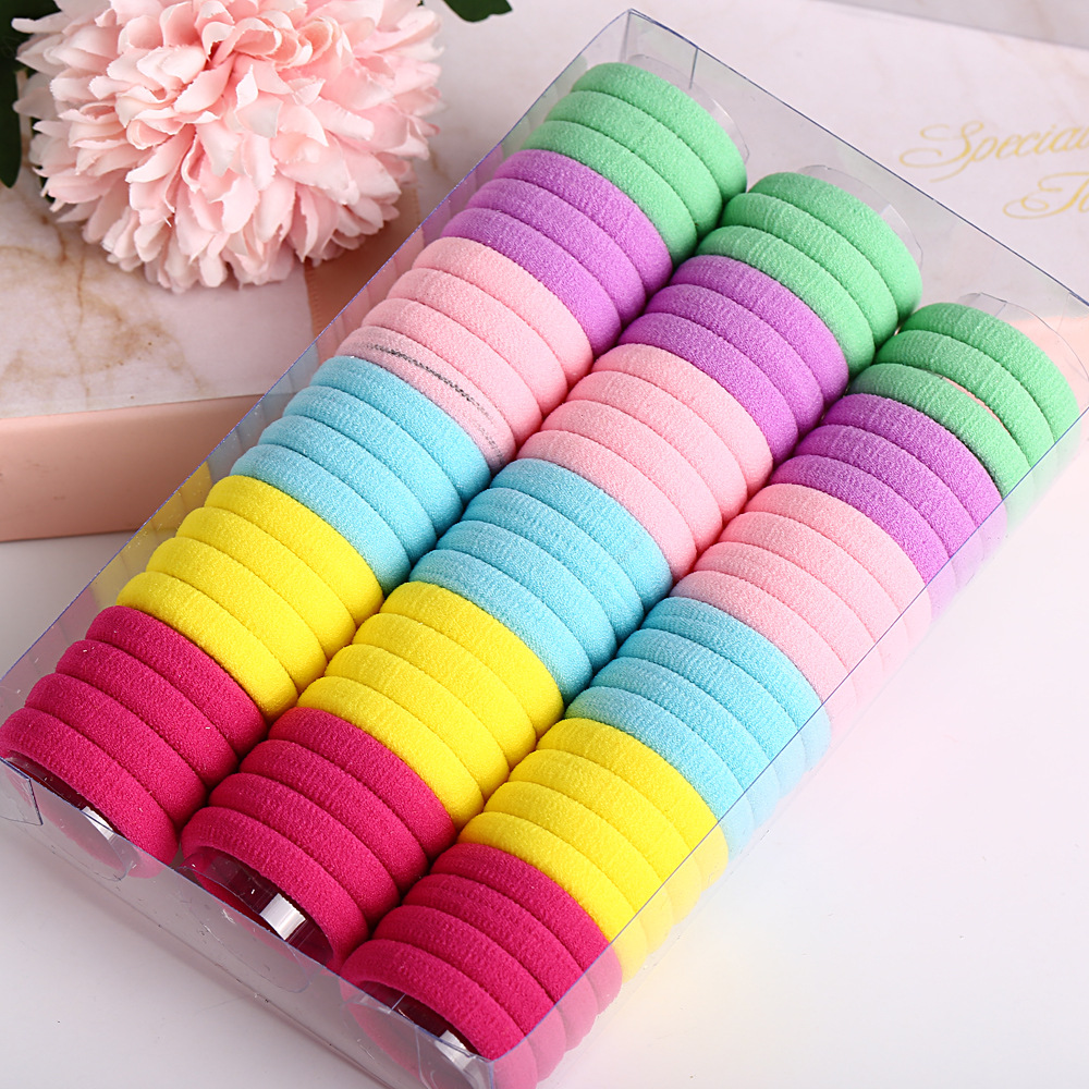 Head Rope Rubber Band Headwear Simple Solid Color Seamless Seam Rope High Elastic Hair Ring display picture 7
