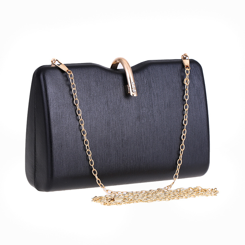 Women's Clutch Hard Box Small Square Bag Dinner Bag Shoulder Diagonal Pu Bag display picture 2