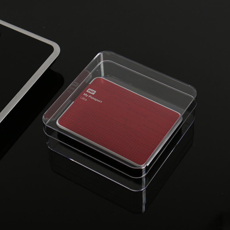 食品盒饼干茶叶透明包装盒无线充电正方形翻模水晶PS塑料硬盒工厂