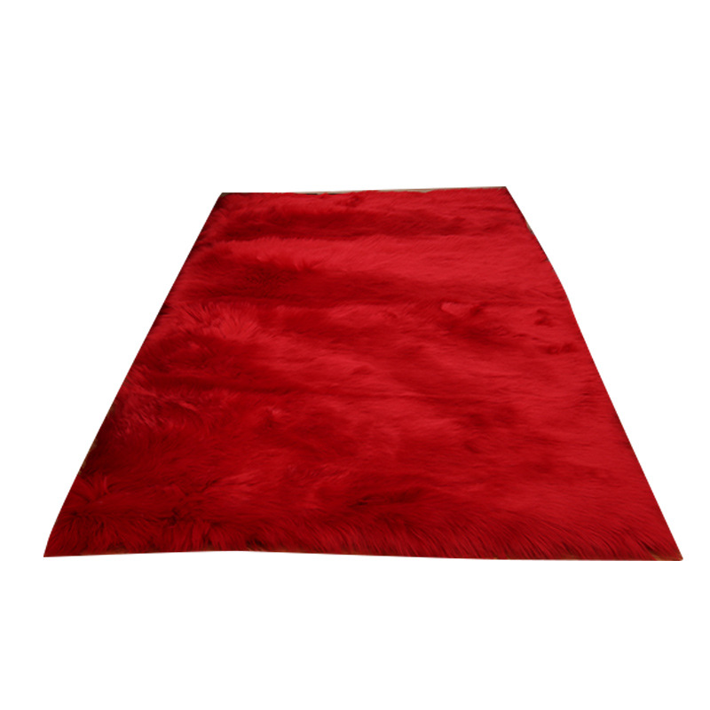 【长毛绒地毯】客厅家用卧室床边毛毯子橱窗白色仿羊毛飘窗地垫