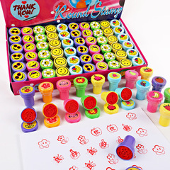 Manufacturers wholesale creative new expression stamps, round pattern rubber stamps, cartoon stamps, student supplies