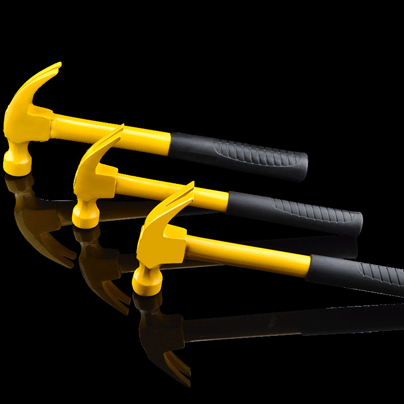 批发羊角锤小铁锤子五金工具钢柄家用木工装修锤榔头一体起拔钉锤