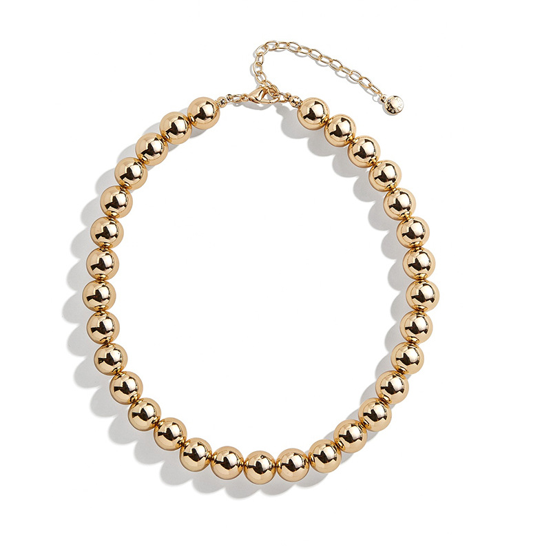 Metal Material Fashion Exaggerated Big Gold Chain Metal Neck Chain Clavicle Chain