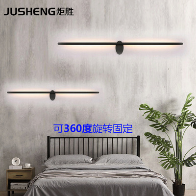 new pattern personality Wall lamp LED modern Simplicity stairs Aisle lights bedroom Bedside lamp Black mirror headlamp
