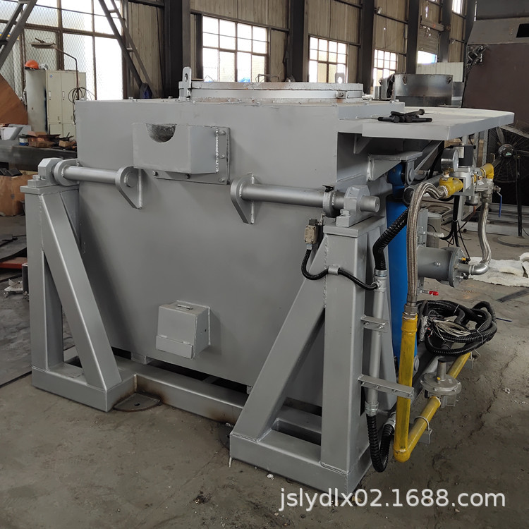 倾倒式天然气熔炼铜炉 液压油缸翻转燃气炉 1400度高温炉