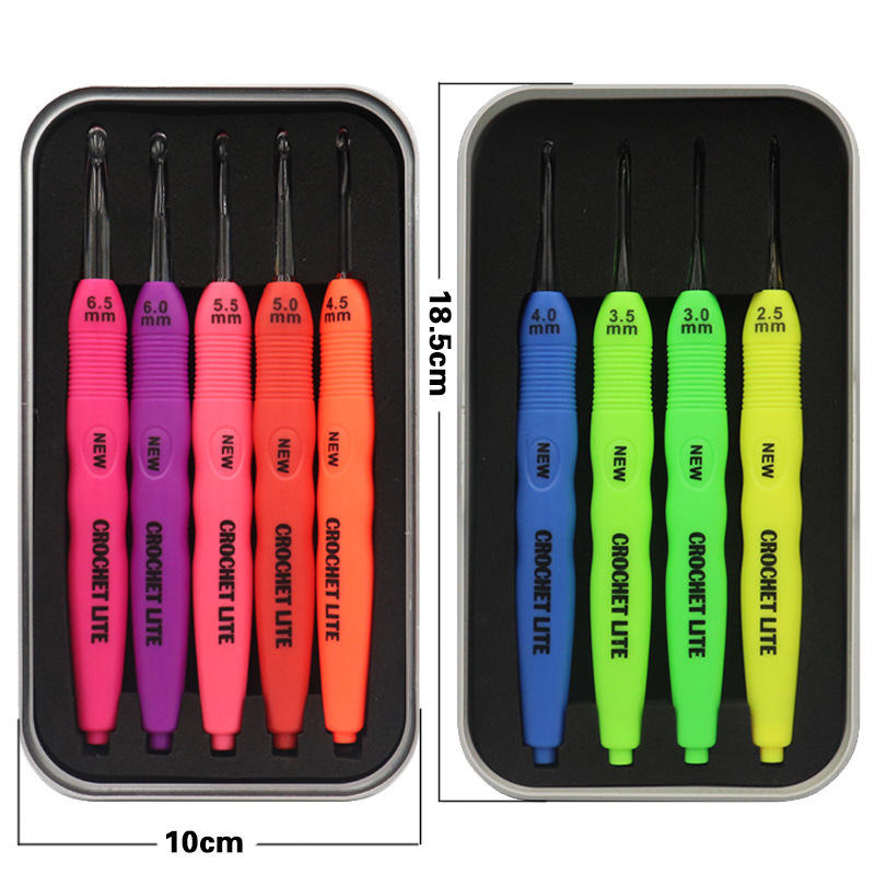 厂家直销 编织工具钩针套装 LED发光钩针可定制其他包装组合批发|ru