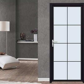 铝合金平开门4.5平开门双层钢化玻璃厨房门卧室门卫生间门