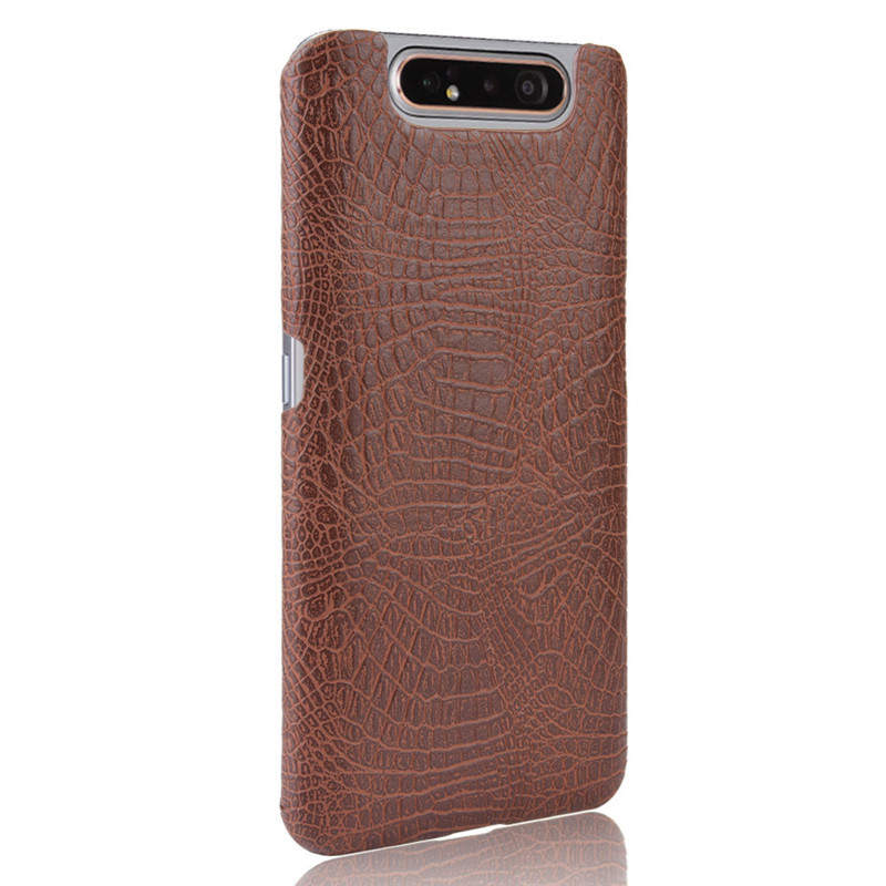 Crocodile Leather Phone Case For Samsung Galaxy A80 And A90_voghion.com