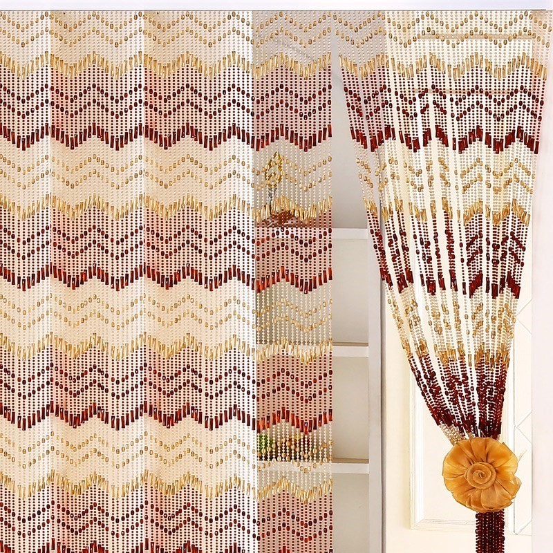 门帘水晶客厅欧美隔断帘卫生间大门过道帘子家用珠子玄关亚克力珠|ru