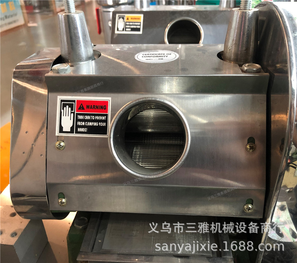 鲨鱼SY-250商用大不锈钢手摇甘蔗榨汁机 餐饮业饭店酒店可适用详情12