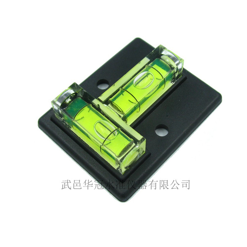 HACCURY T型双向垂直方柱塑料亚克力水平仪水平泡