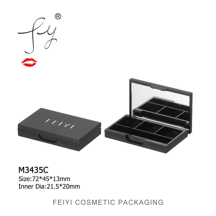 新款热卖 长方3色眼影空壳 高档带镜子眼影盒 厂家直销 M3435C