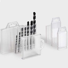 德國玫瑰塑膠廠家直供透明多支裝SDS電錘鉆注塑盒工具盒MP