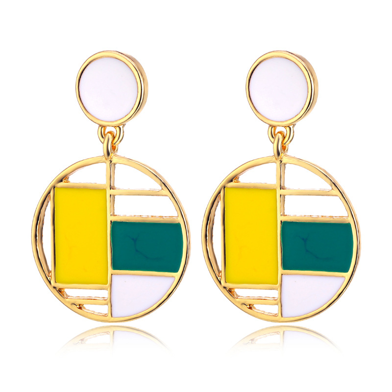 Europe and America Fashion Earrings fashion combination circle Set Earrings Irregular Gold drops Simplicity Earrings