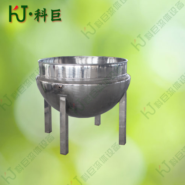 400L不锈钢蒸汽立式不搅拌夹层锅 双层蒸煮锅 熬肉汤锅