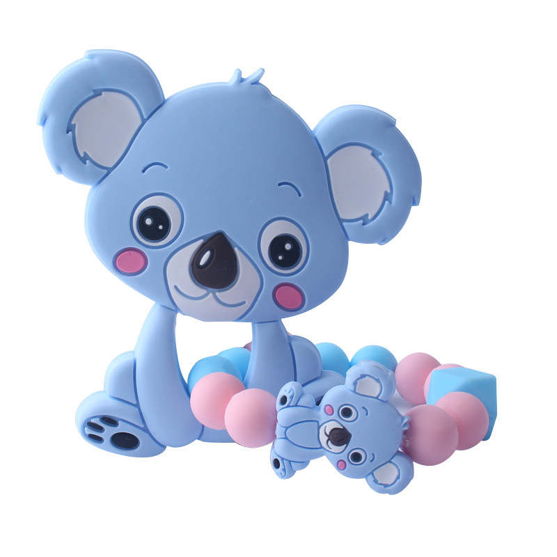 Juguete de silicona bebé mordedor bebé silicona mordedura pegamento AliExpress Amazon dibujos animados mordedor Nuevo