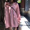 Autumn colored thin sweatshirt for elementary school students, long hoody, 2021 collection, long sleeve, Korean style, mid-length