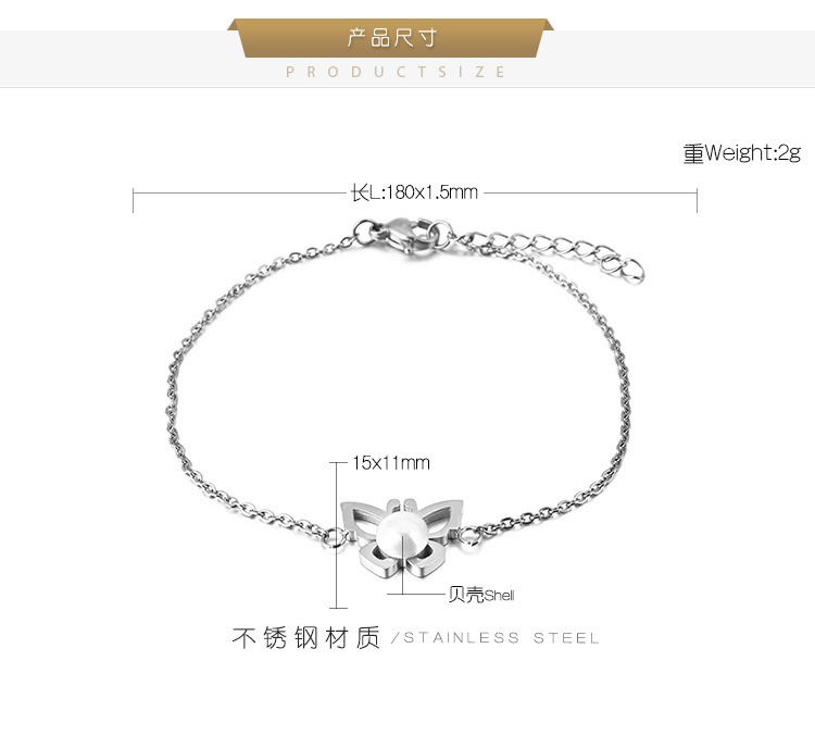 304 Stainless Steel Pendant Material PVD Coated 18K Gold Plated Animal Titanium Steel Fashion Waterproof Non Tarnish Titanium Steel Bracelets