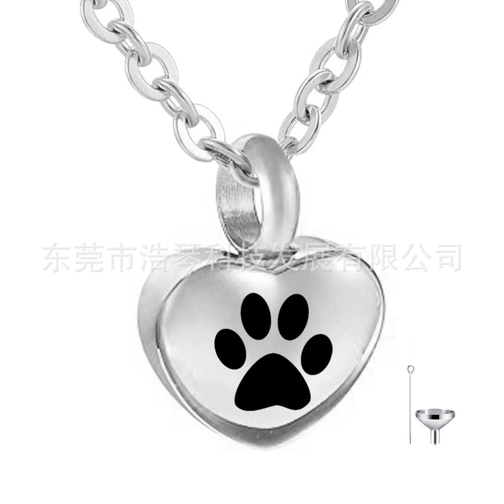 Внешняя торговля горячие пепел ожерелье из нержавеющей стали в форме сердца пепла шкатулка кулон похороны ювелирные изделия флакон духов