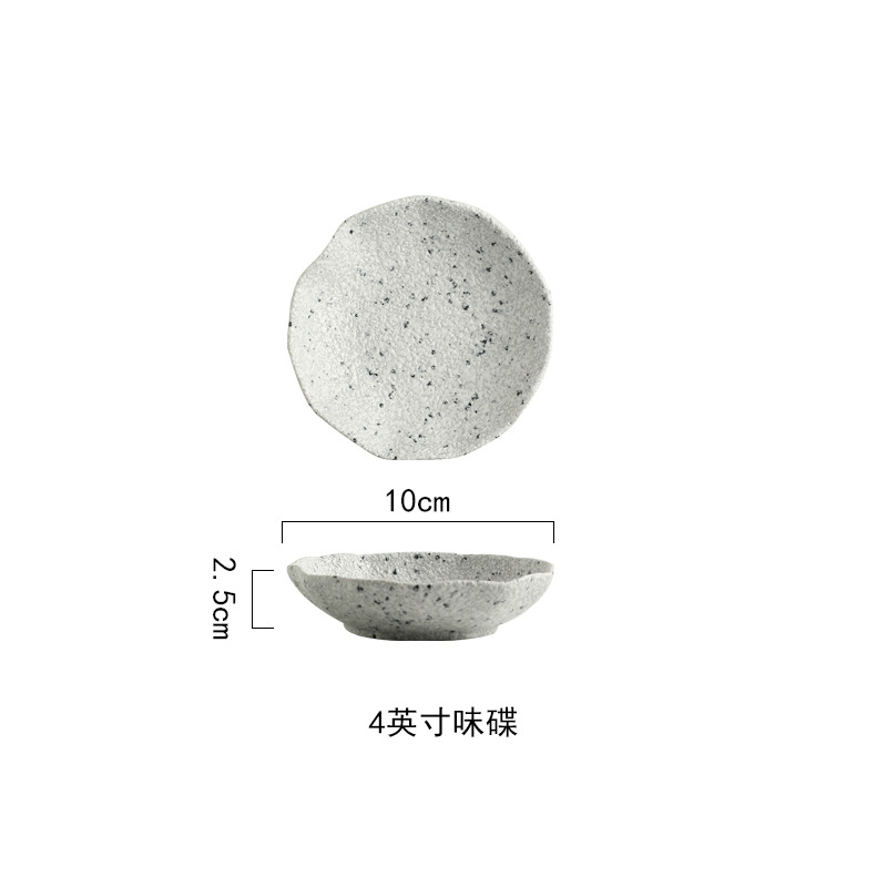 Nórdico granito patrón vajilla creativa volantes placa de cerámica Hotel cena placa familia placa tazón plato traje