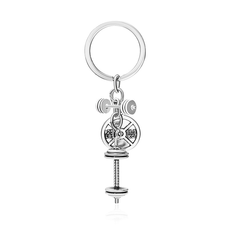 Explosion Key Chain Personality Fitness Master Series Barbell Dumbbell Dumbbell Key Chain Small Pendant Accessories Wholesale Nihaojewelry display picture 6